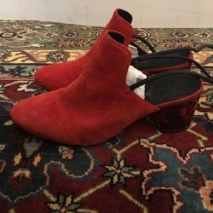 Free people red booties